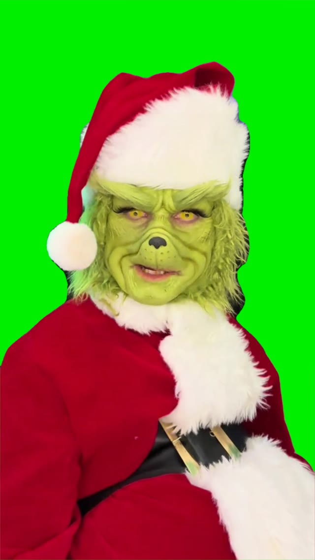 Grinch did you miss me green screen