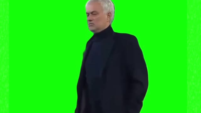 Guy Winking green screen