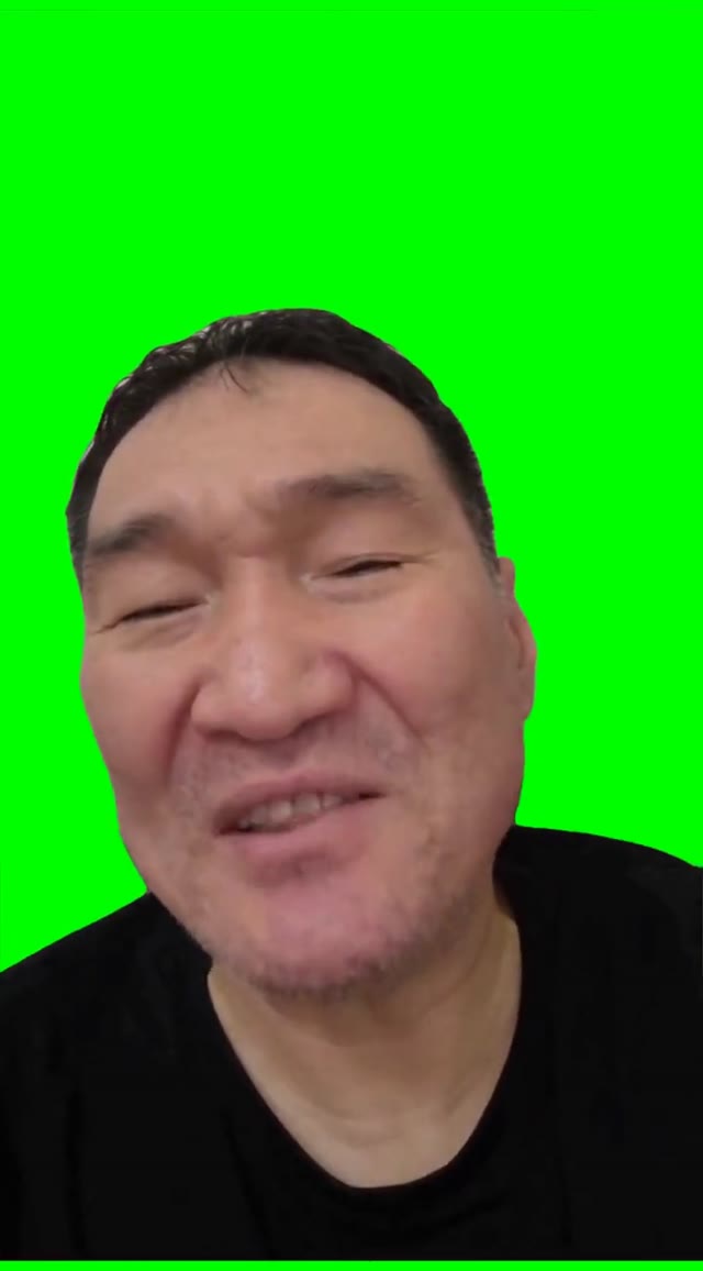 Guy singing phonk  green screen