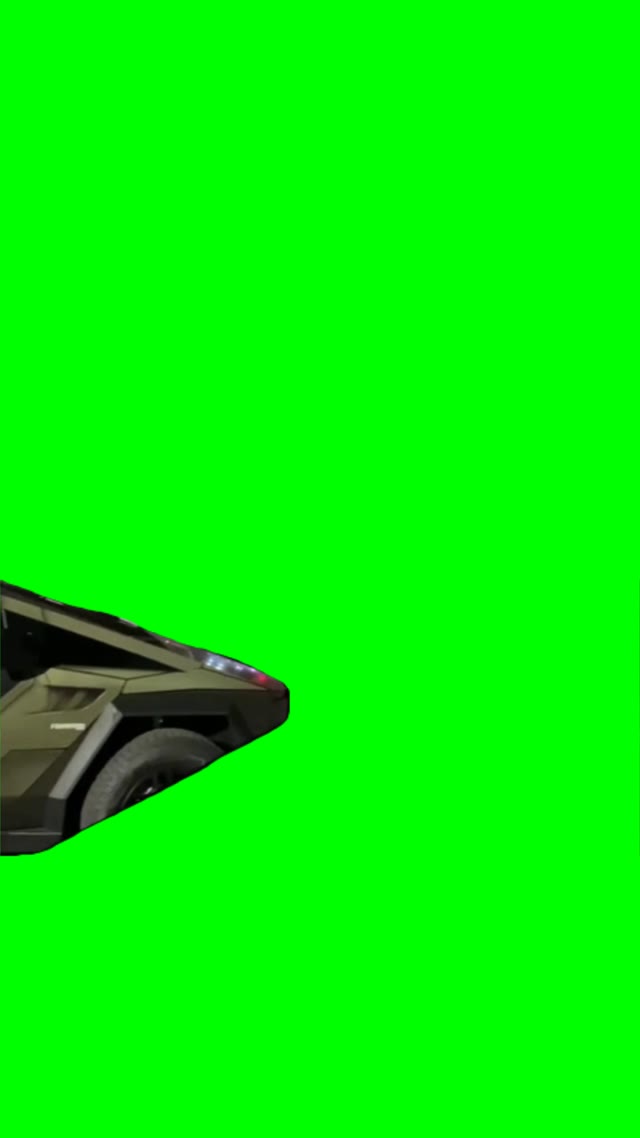 Halo Cybertruck green screen