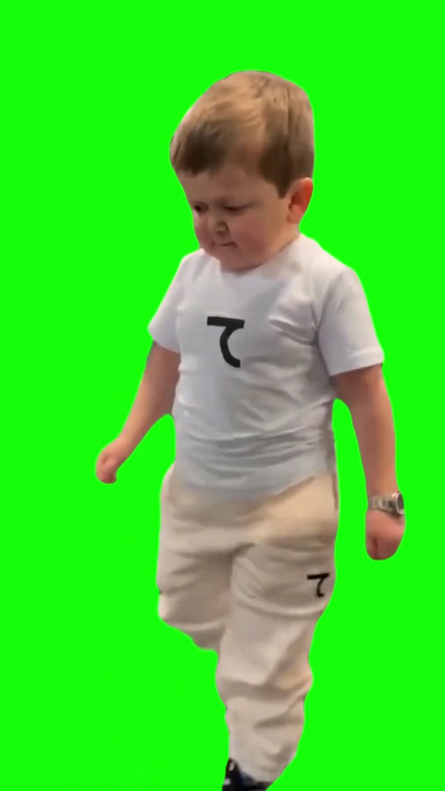 Hasbulla Walking green screen