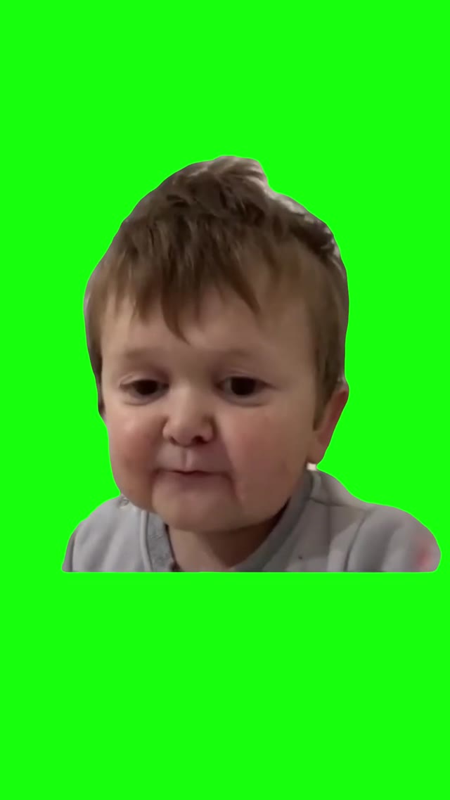 Hasbulla eating green screen