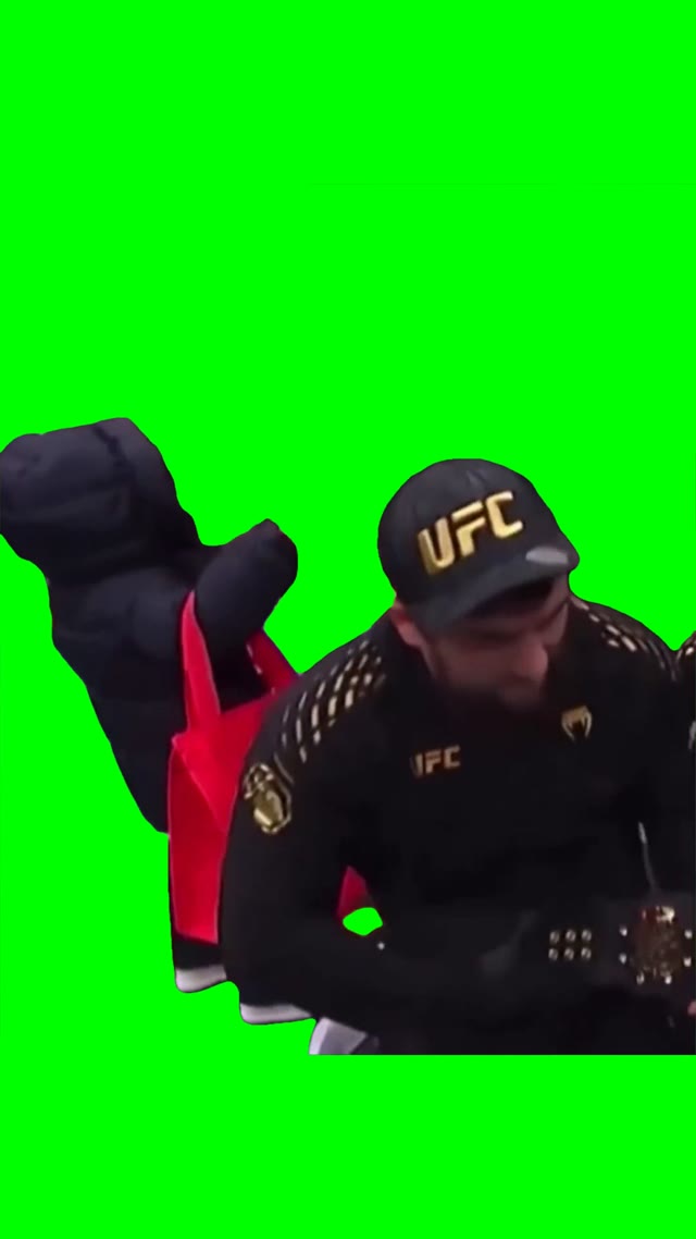 Hasbulla with doordash bag green screen