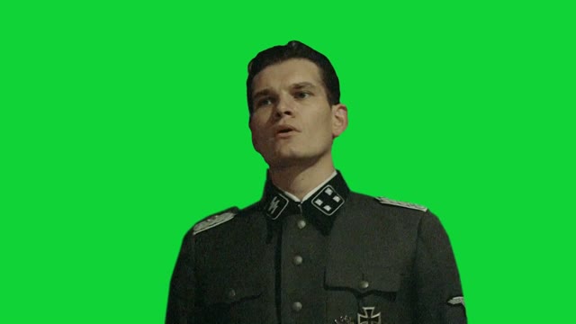 Hitler is informed green screen