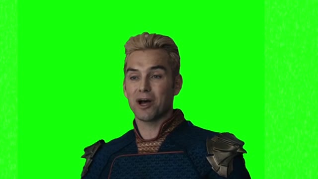 Homelander The Boys you are a true hero green screen