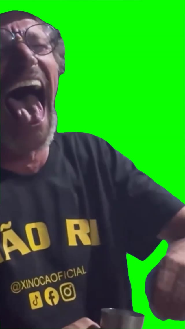 Hysterical Laugh green screen