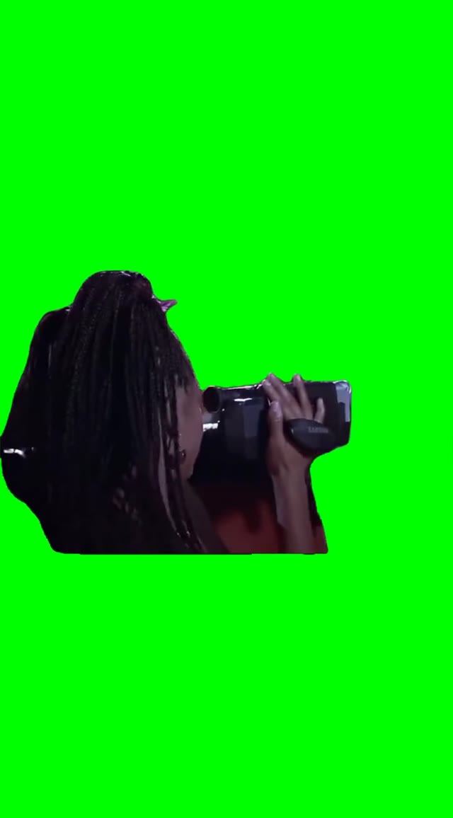 I caught you with my camera green screen