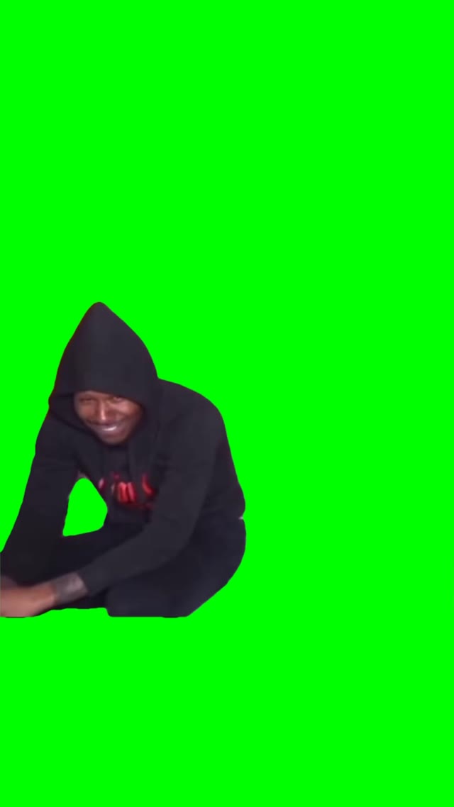 I crack myself up everyday green screen