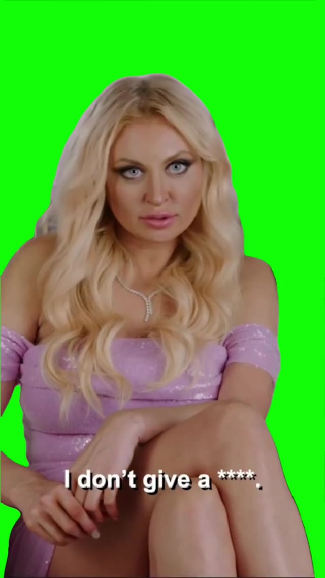 I dont give a fk what they think green screen