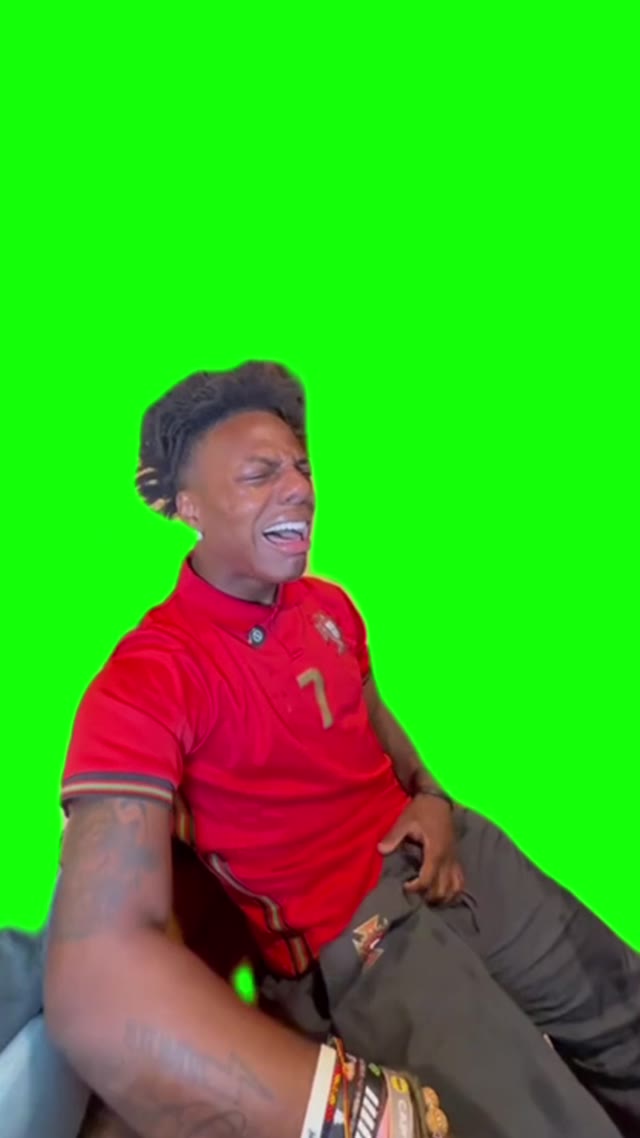I show speed Upset green screen