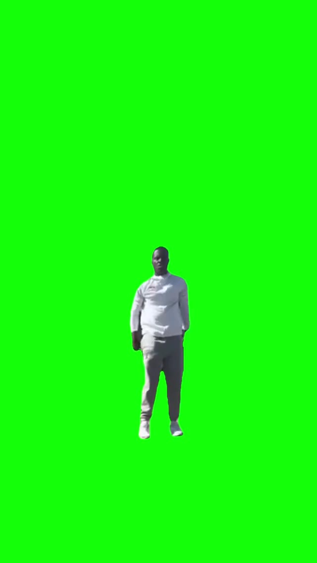 I understand now green screen