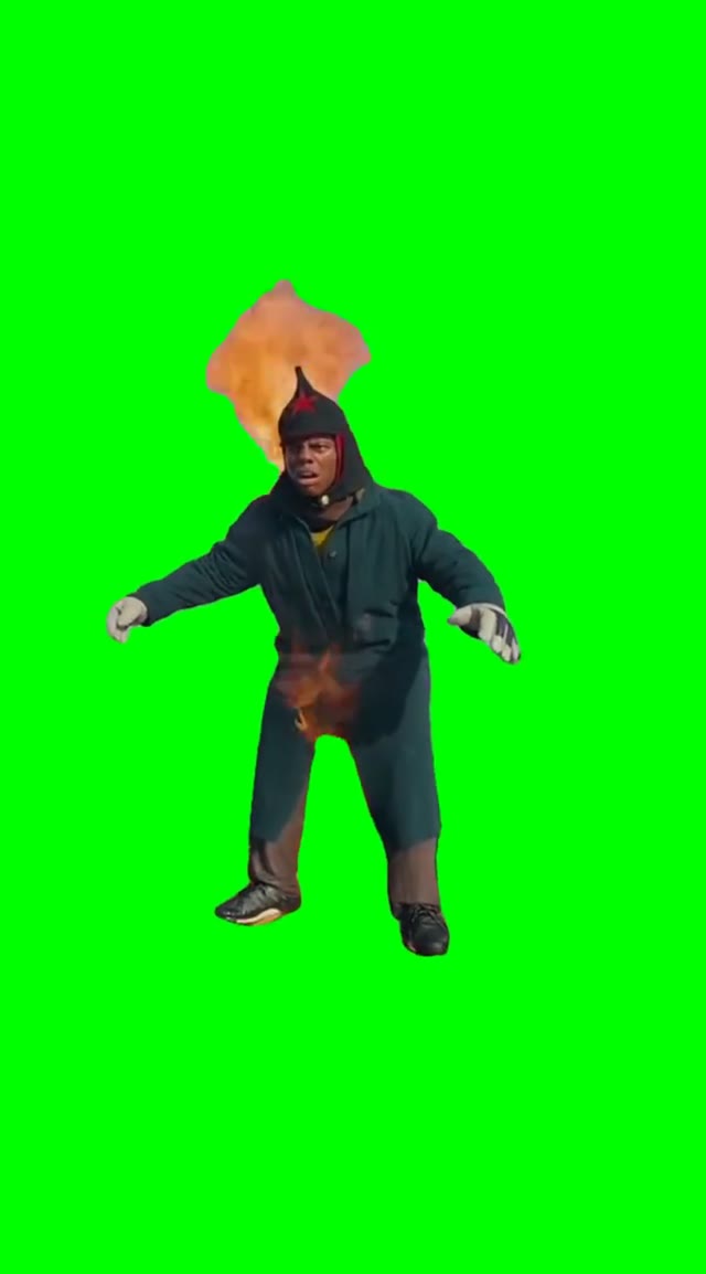 IShowSpeed is on Fire green screen