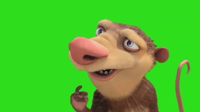 Ice Age were very very stupid green screen