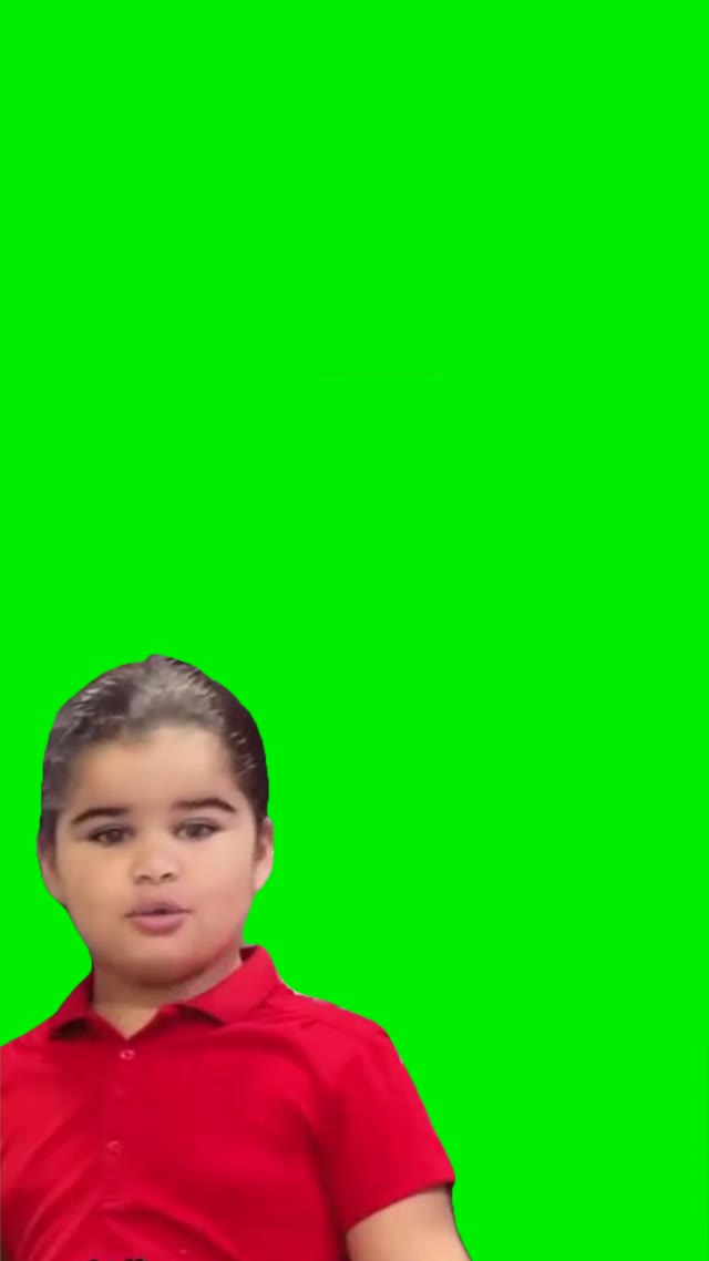 Im ready for school but not ready green screen