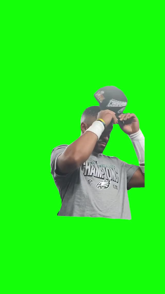 J HURTS NFC CHAMPIONSHIP MVP green screen