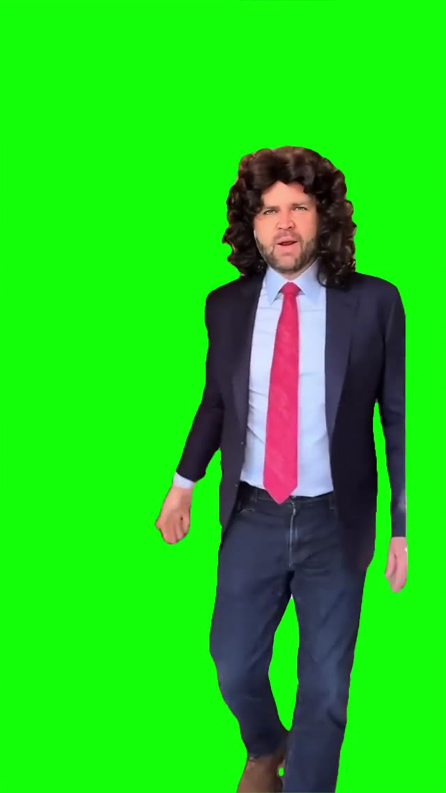 JD Vance green screen