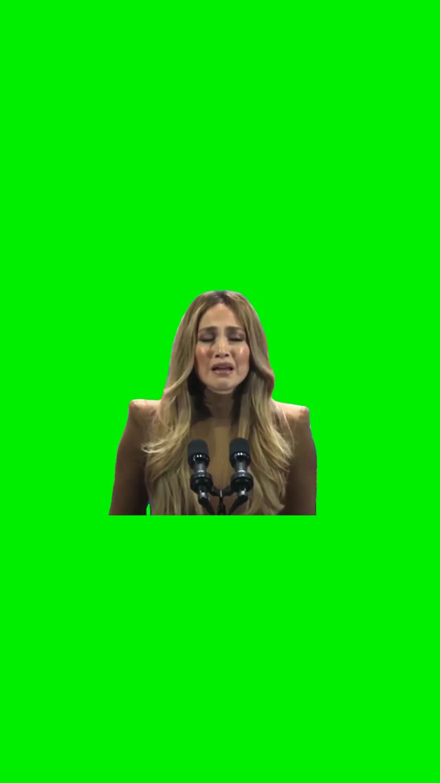 JLO we should be emotional green screen