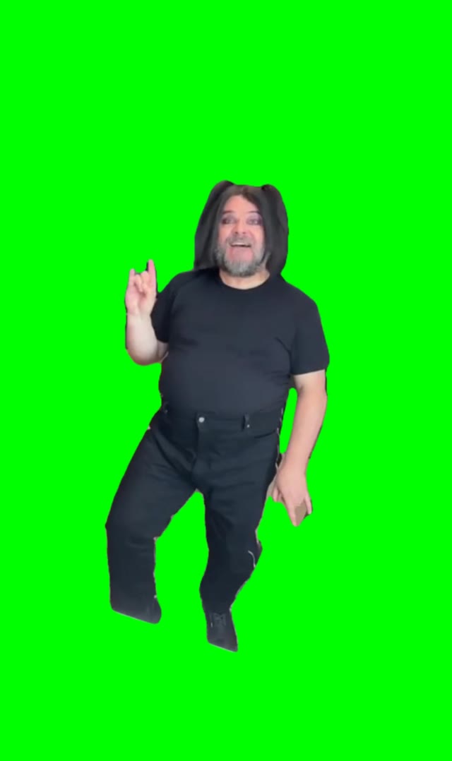 Jack black rent past due  green screen