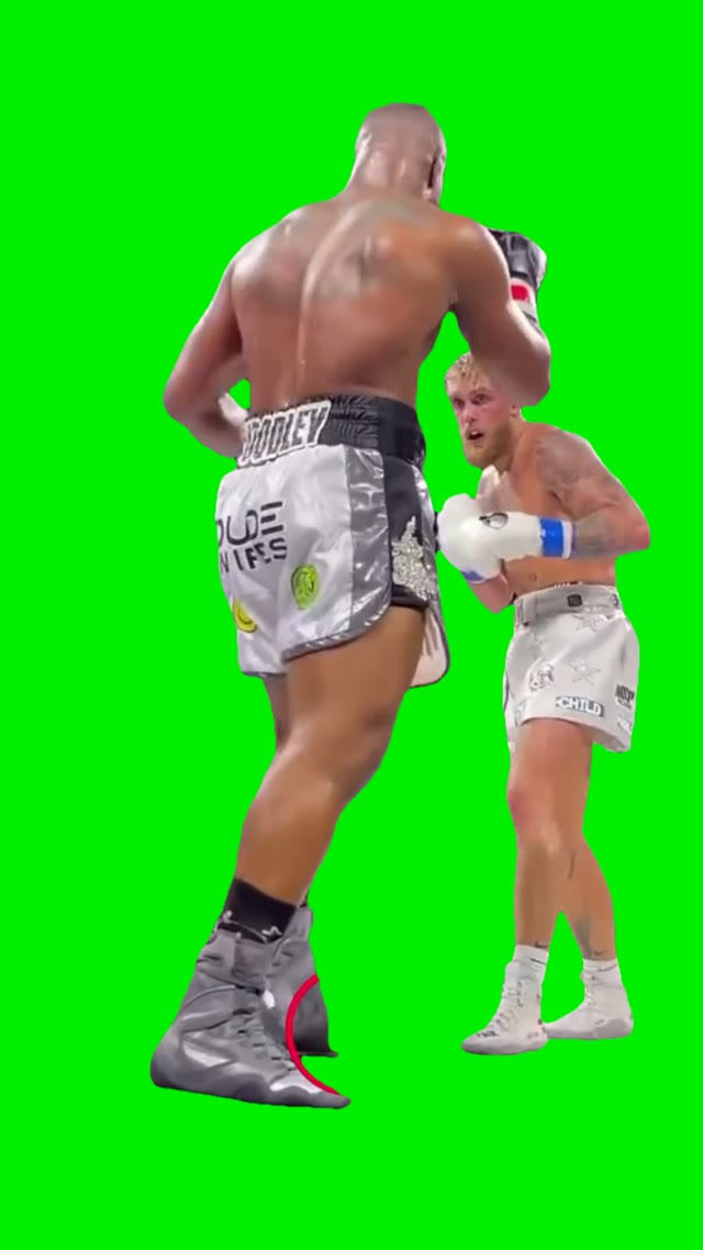 Jake paul boxing green screen