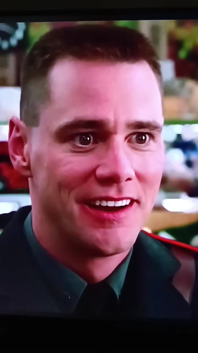 Jim Carrey Mewing green screen