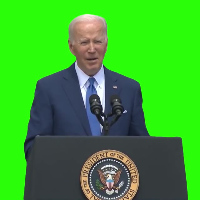 Joe Biden America is a Nation 1 green screen