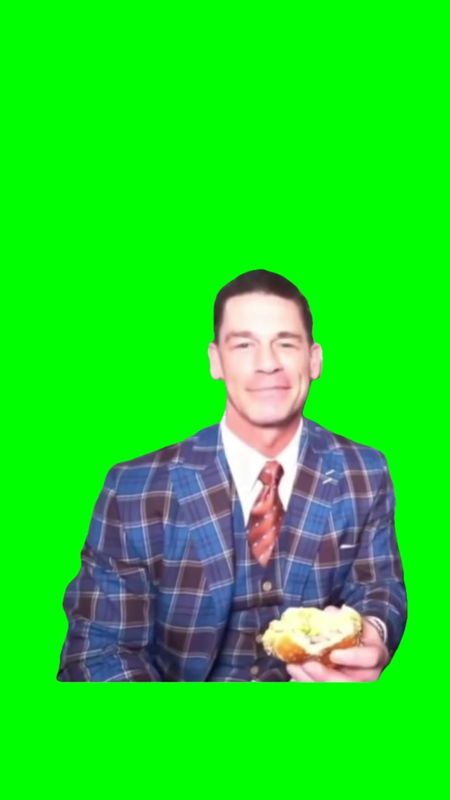 John Cena Flirting green screen