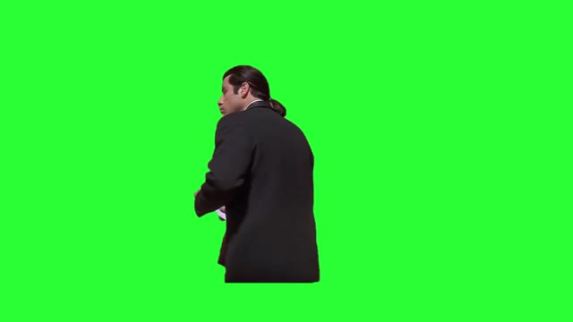 John Travolta Pulp Fiction green screen