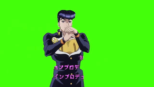 Jojo s Bizarre Adventure Diamond is Unbreakable OP green screen