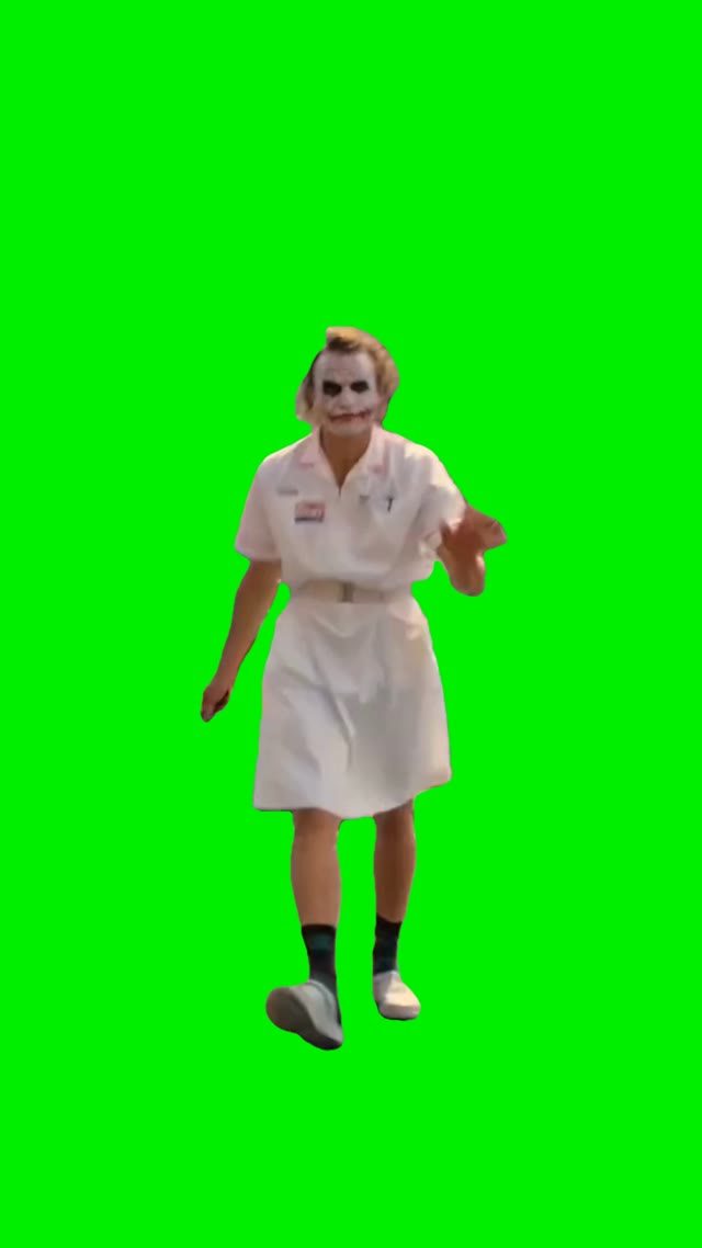 Joker Walking Away green screen