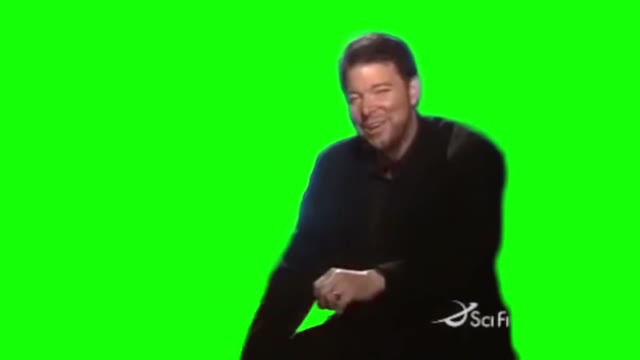 Jonathan Frakes telling you youre wrong for 47 seconds green screen