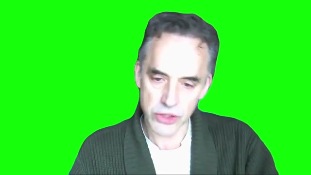 Jordan Peterson Crying green screen
