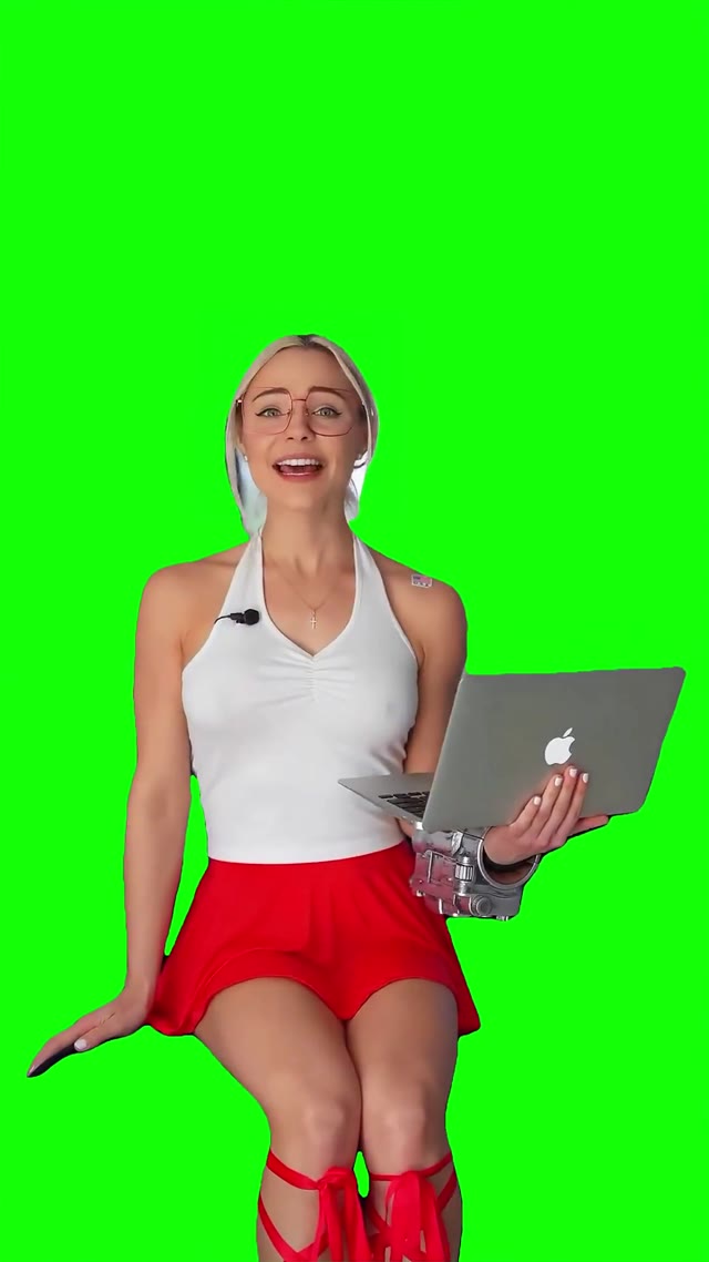 Just shut up  green screen