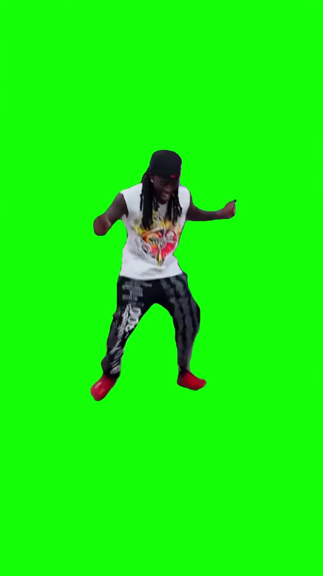 Kai Cenat intro dance  green screen