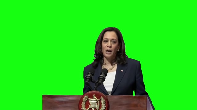 Kamala Harris Do not come green screen