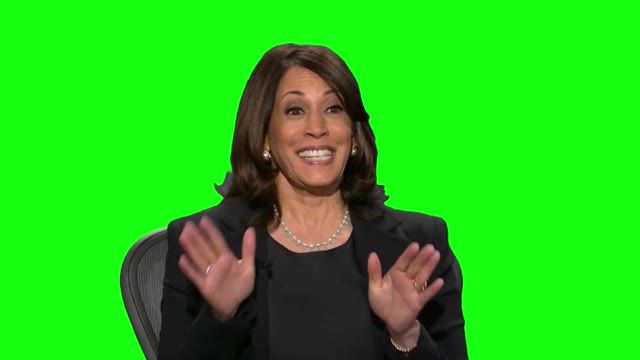 Kamala Harris Im speaking green screen