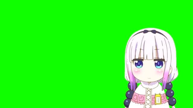 Kanna Kamui Ahhhh green screen