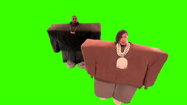 Kanye LilPump I Love it green screen