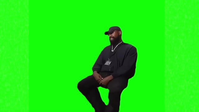 Kanye West Wait till I get my money right green screen