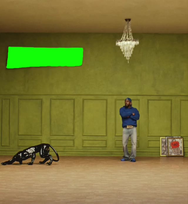 Kendrick Lamar Sign green screen