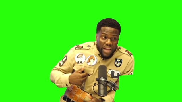 Kevin Hart do that dog bite green screen