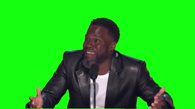 Kevin Hart what did I say green screen