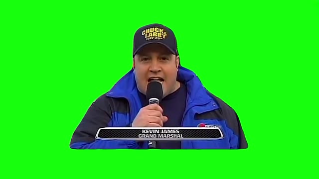 Kevin James Gentlemen Start Your Engines green screen
