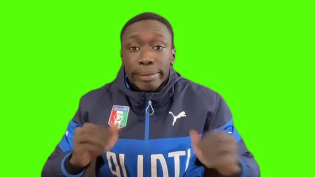 Khaby lame there green screen