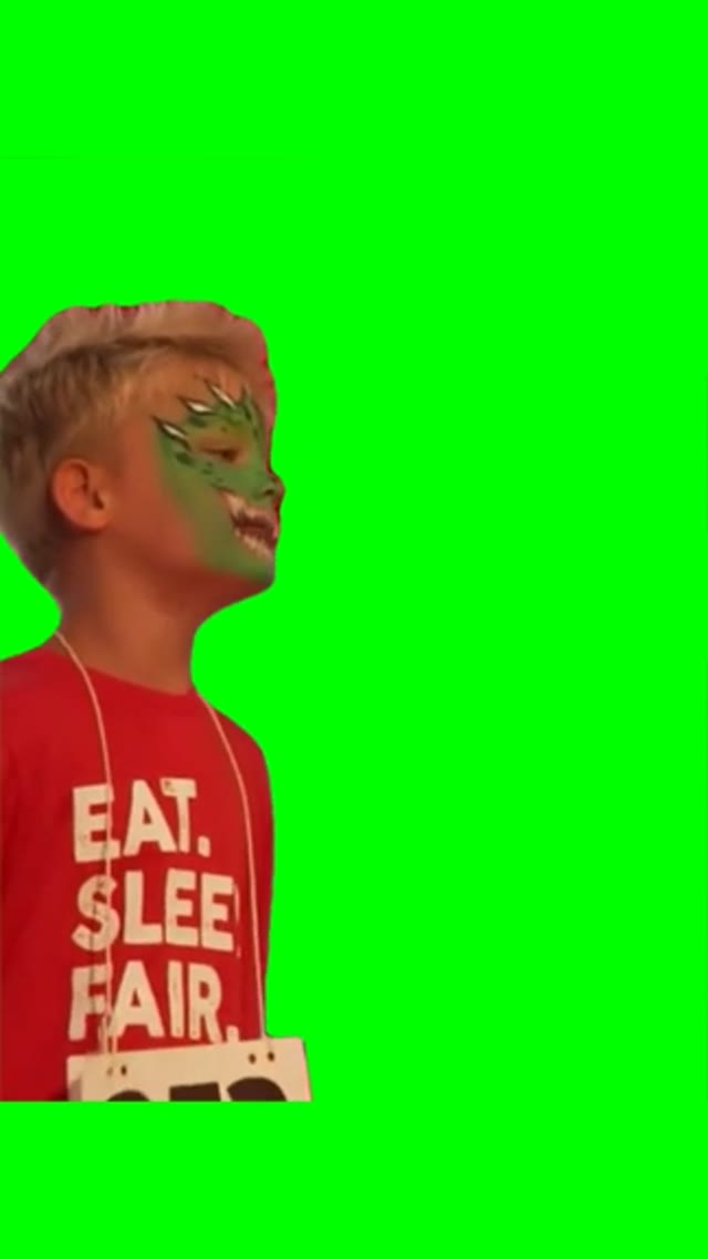 Kids calling mom green screen