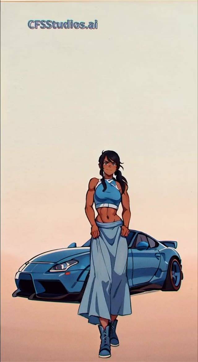 Korra anime tell your girlfriend dance  green screen