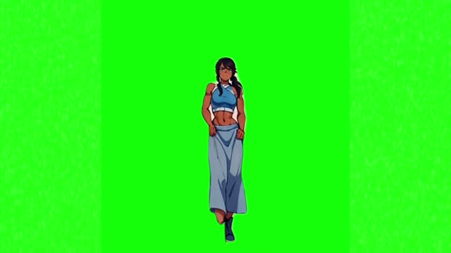 Korra anime tell your girlfriend dance green screen
