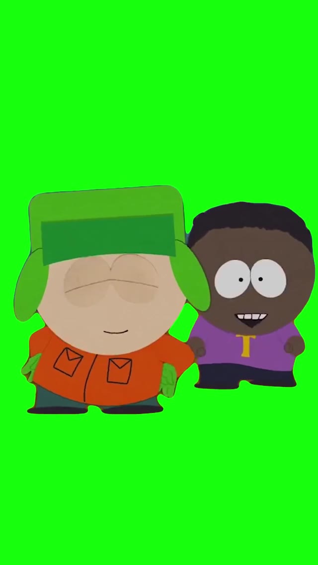 Kyle Tolkien Pretty Girls Walk South Park green screen
