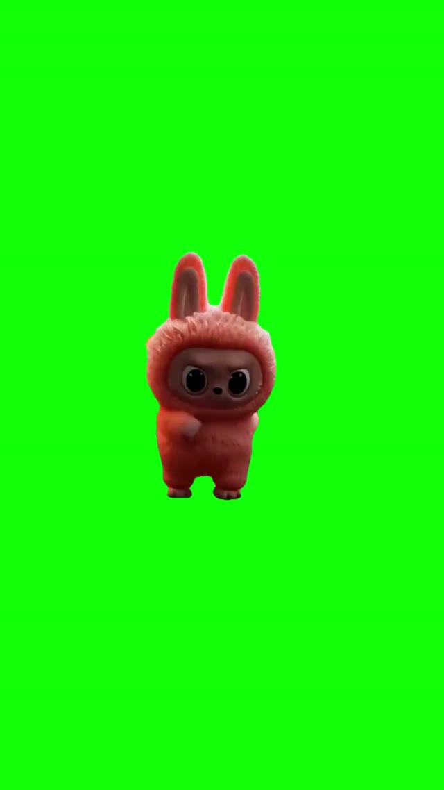 Labubu Reggaeton Super Slowed green screen