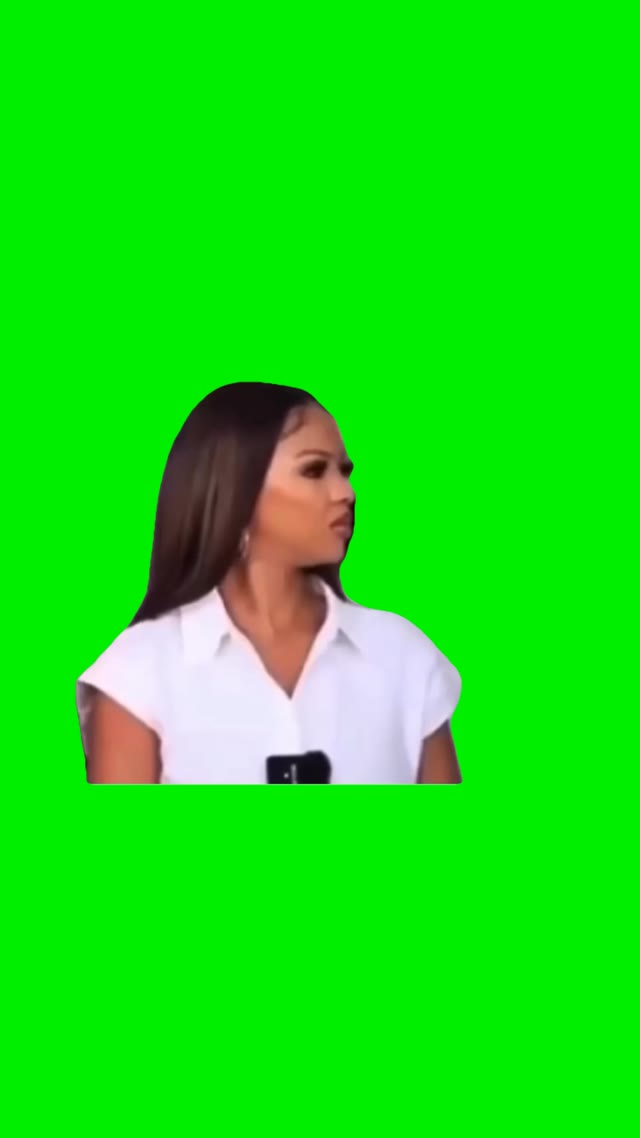 Lady spraying green screen
