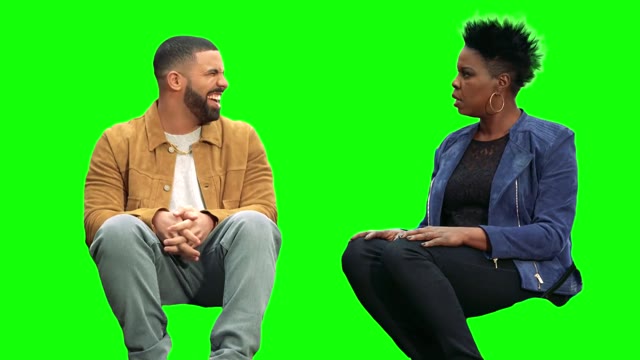 Laughing Drake green screen
